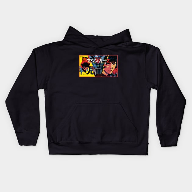 Mazinger Set Kids Hoodie by Evil Never Wins